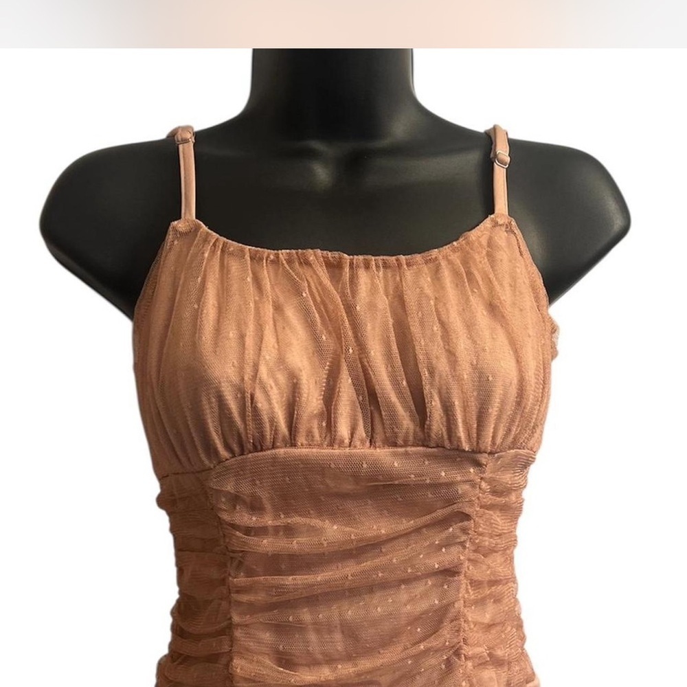 Le Lis Soft Pink Lace Detail Body Suit Sz S